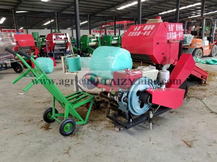 When processed by hay baling machine, how to store the silage bundles?