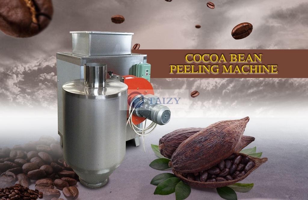 Stainless steel cocoa beans peeling machine with long service life