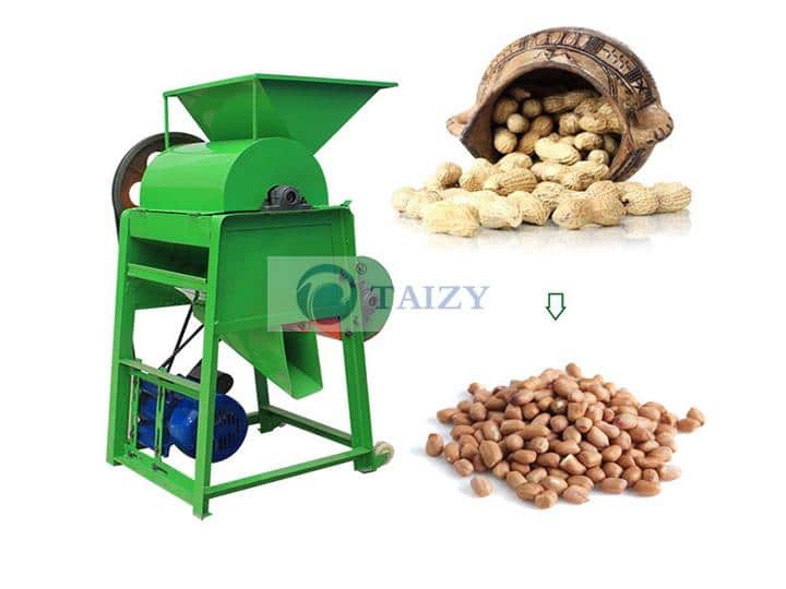 Máquina pequena para descascar amendoim