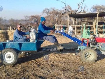 walking tractor with trailer