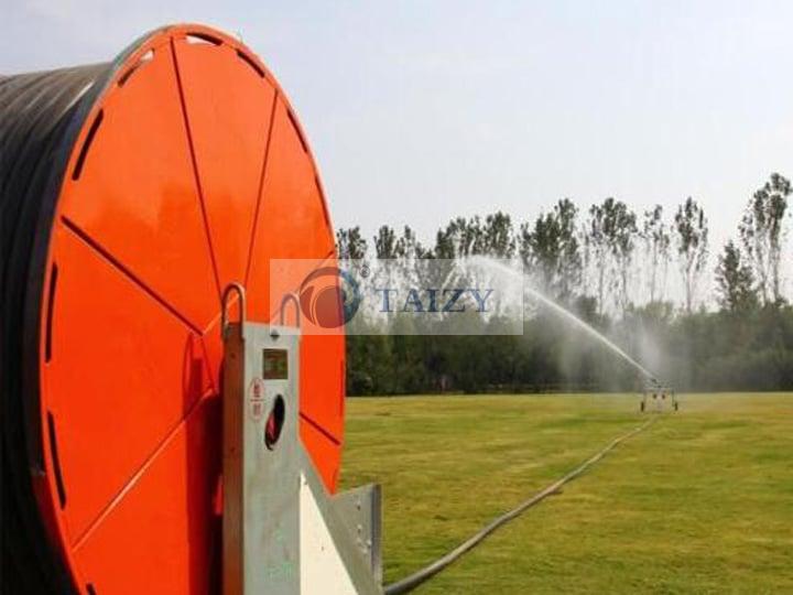 Reel Sprinkler Irrigation Makes Crops Grow Greener