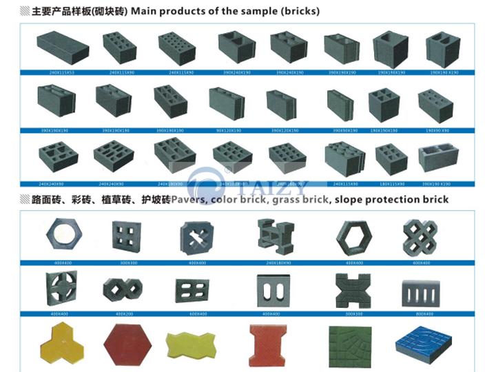 types de briques