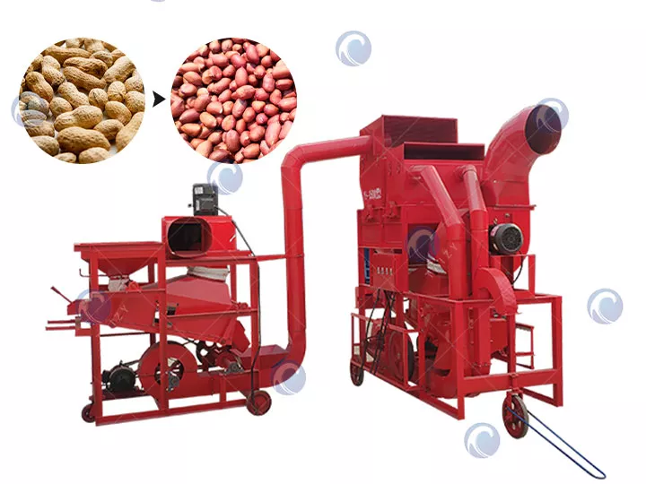 Industrial combined peanut groundnut shelling machine