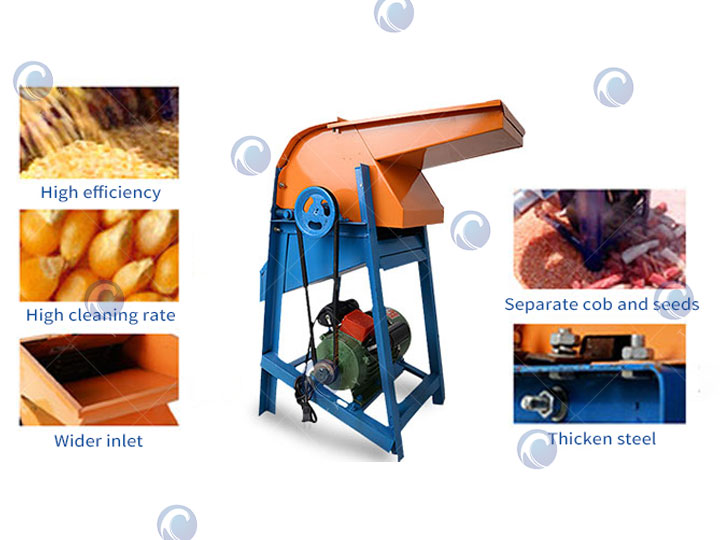 Maize Peeler And Thresher Machine