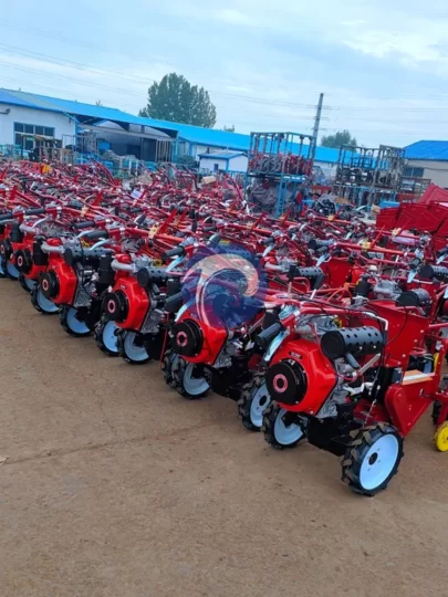 corn harvesting machines in factory