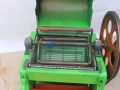 Estructura interna de la máquina desgranadora de maní