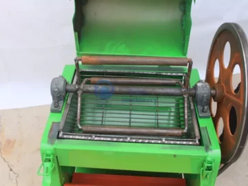 Estrutura interna da máquina descascadora de amendoim