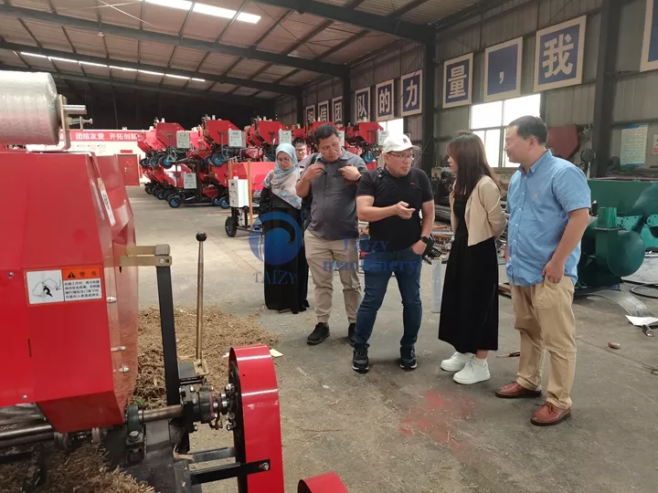 Silage Baler And Wrapper Machine Visiting
