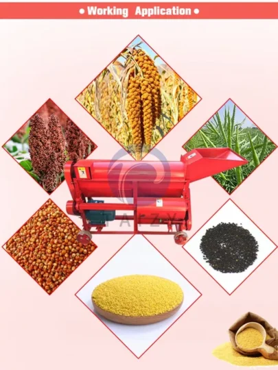 Sorghum Threshing Machine Application