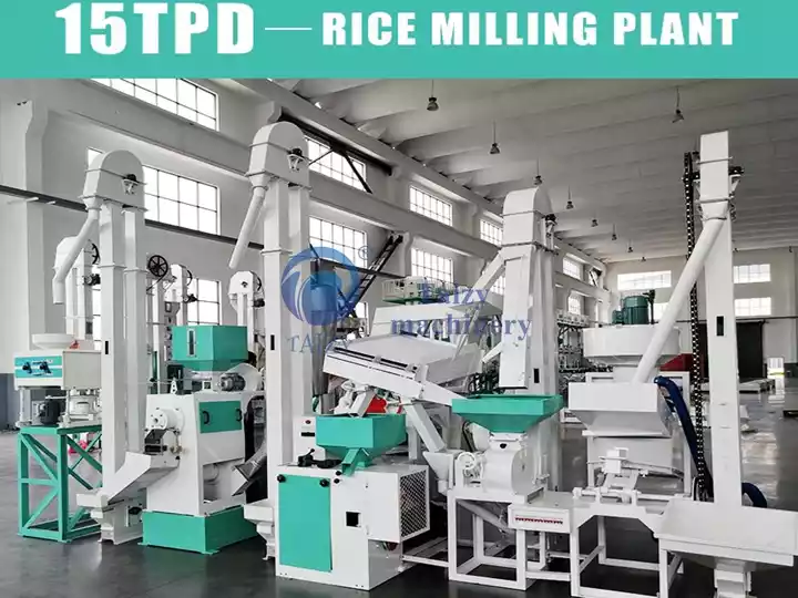 Planta de trituração do arroz 15Tpd