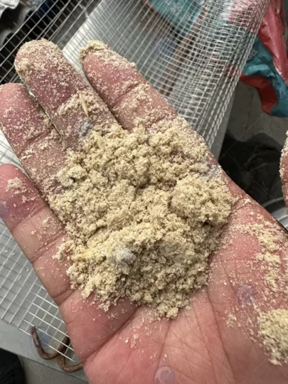 Mistura de palha de grãos
