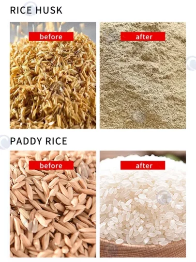 Aplicaciones del molino de arroz