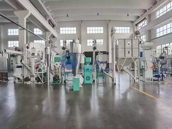 Unidade de processamento de moinho de arroz
