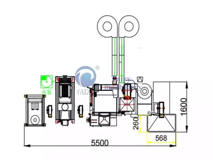 Rice Mill Production Line Drawing