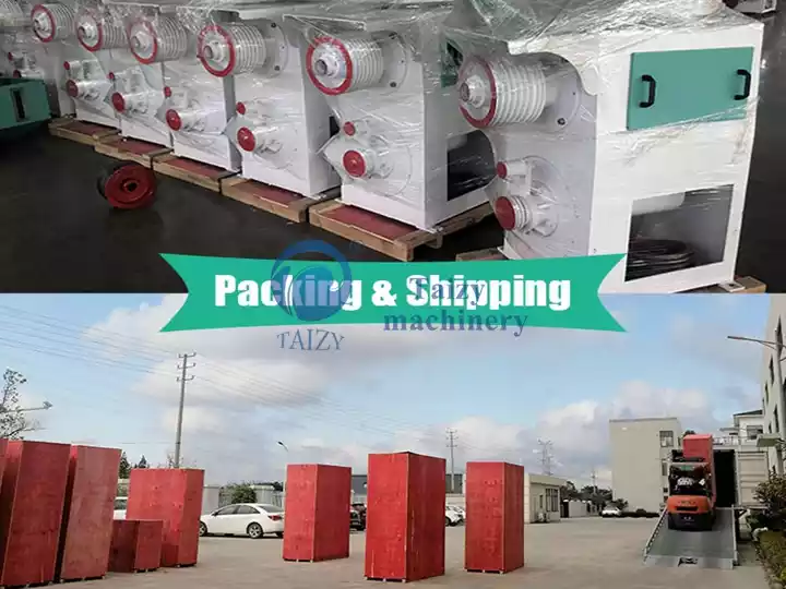 Rice Mill Production Line Packing And Shipping Site