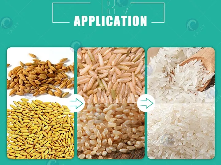 Aplicação em planta de processamento de arroz