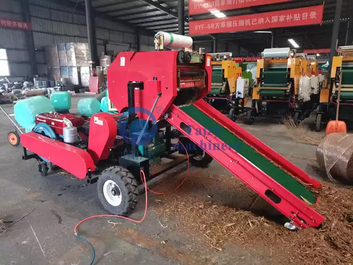 mobile silage baler wrapper machine