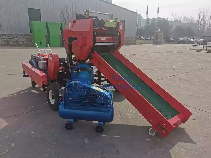 silage bale wrapping machine