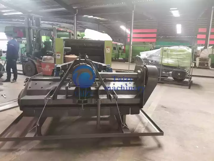 straw harvesting and baling machine