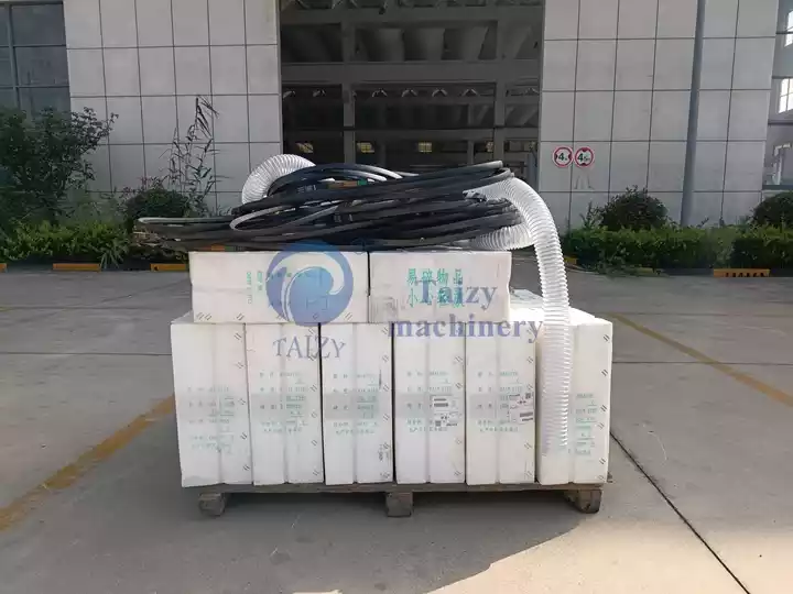 rice mill machines packing site