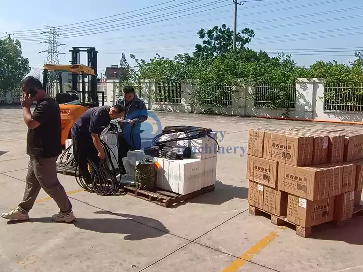 white rice making machines loading