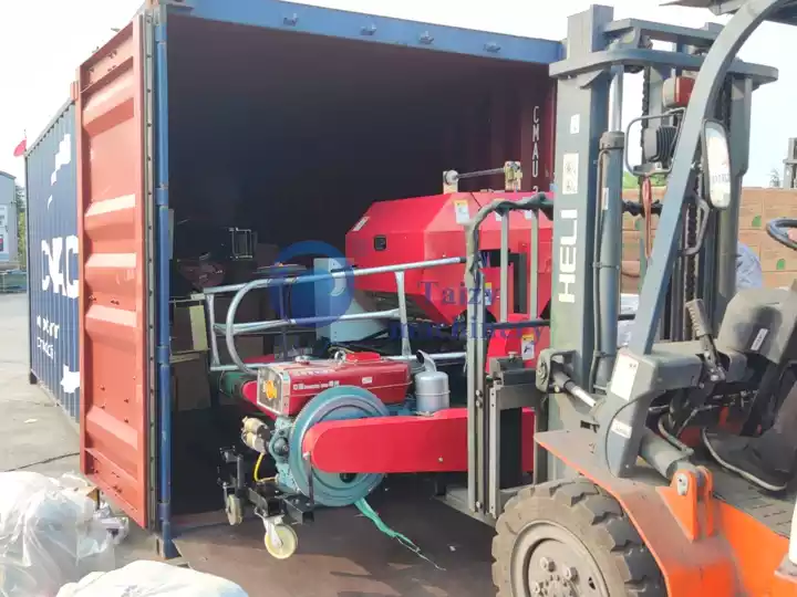 Site de carregamento de empacotadora de silagem