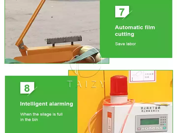 automatic film cutting and alarming