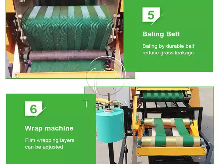 baling belt and wrap device
