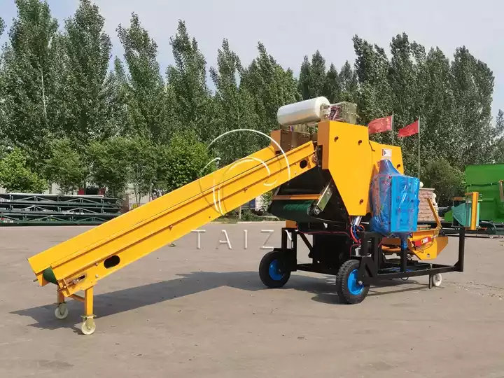 high‑density forage bale wrapper machine