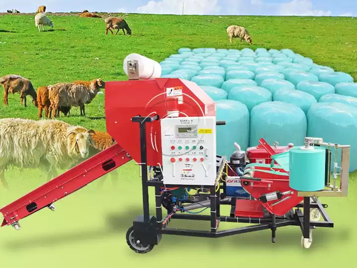 Máquina de ensilado y envoltura de pacas