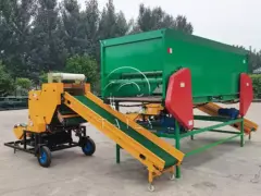 silage round bale packing machine