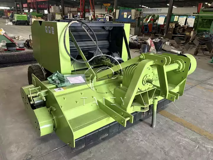 round hay crusher and baler