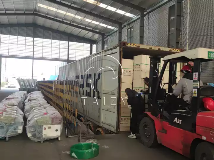 multiple agricultural machines exported to Africa