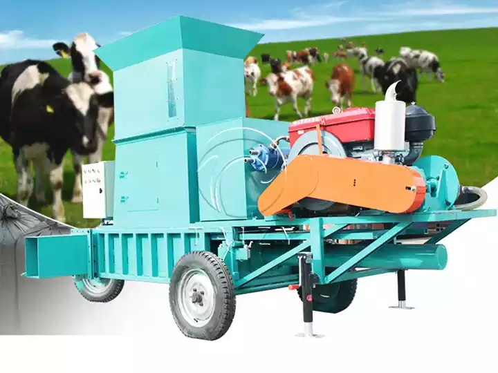 square silage hydraulic baling machine